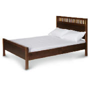 Double Bed, Walnut & mattress