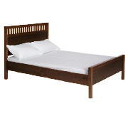 Hanoi Double Bed, Walnut