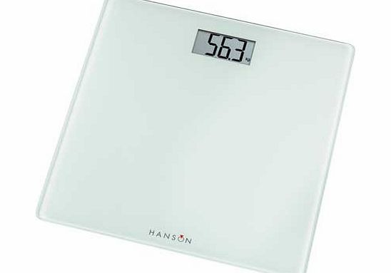Hanson HX6000 White Electronic Bathroom Scales