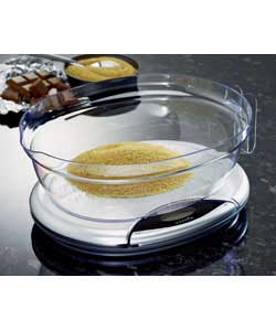 Hanson Quartz electronic kitchen scale in Silver