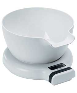 White Digital Scale with Deep Jug
