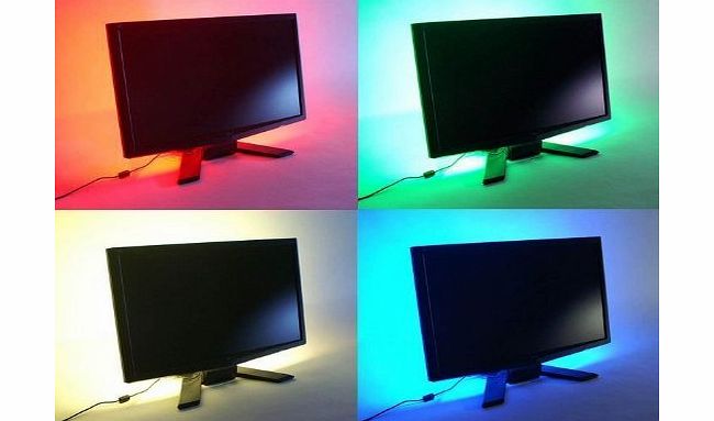 Haosheng Multi-colour RGB 50cm 19.7in LED Strip Light LED TV Background Lighting Kit With USB Cable Gerneric RU50
