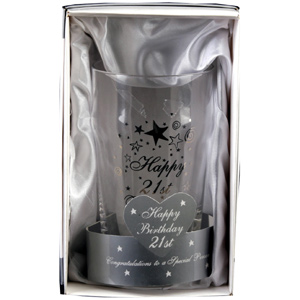 21st Birthday Pint Glass