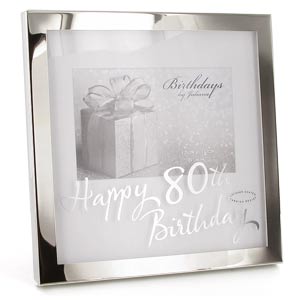 Happy 80th Birthday 6 x 4 Photo Frame