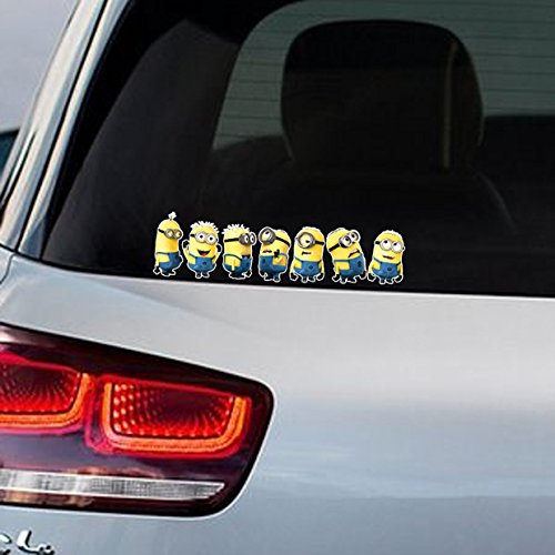 Despicable ME 2 Minion Gang Full Colour Vinyl Decal Window Sticker Car Bumper Present Gift Gifts - For Any Car VW Citroen Golf Ford BMW etc.. - Happy Bargains Ltd