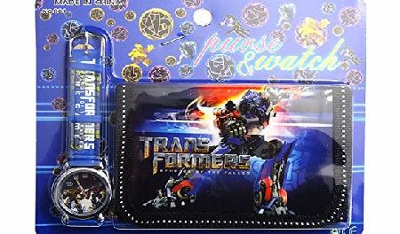 Happy Bargains Ltd Transformers Childrens Watch Wallet Set For Kids Children Boys Girls Great Christmas Gift Gifts Present - Sold by Happy Bargains Ltd