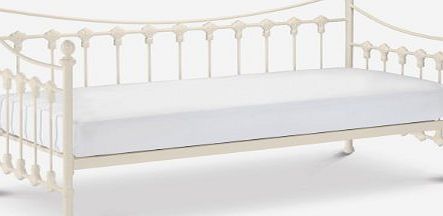 Happy Beds Versailles Stone White Finish Metal Daybed Frame 3 Single