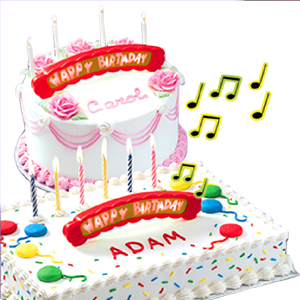 Birthday Cake Topper - Flashing Musical