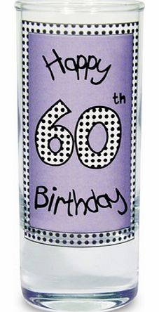 Happy Birthday Purple Shot Glass