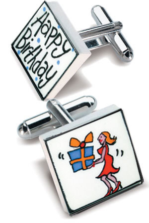 Happy Birthday (Woman) Cufflinks