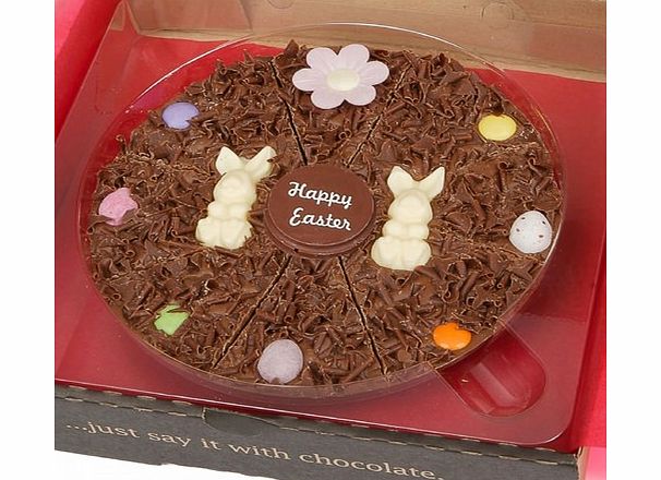 Happy Easter Chocolate Pizza - 7 Inch