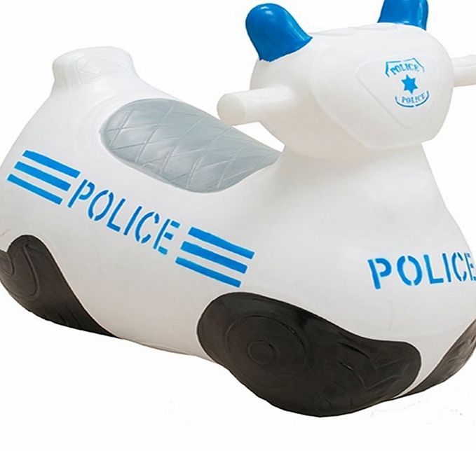 Happy Hopperz White Police Bike