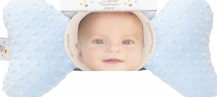 Happy Mummy Baby Elephant Ears Pillow Blue Bobble