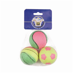Happy Pet Sponge Ball 3 Pack Toy for Dogs by Happy Pet