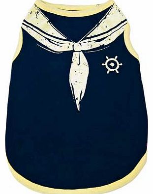 Happy Puppy Dogs Blue Sailor Tank Top - Medium