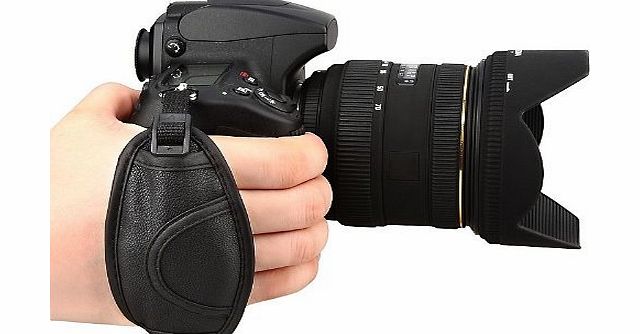 HappyGo Leather Hand Grip Wrist Strap for Camera SLR DSLR (Hand Grip Strap)