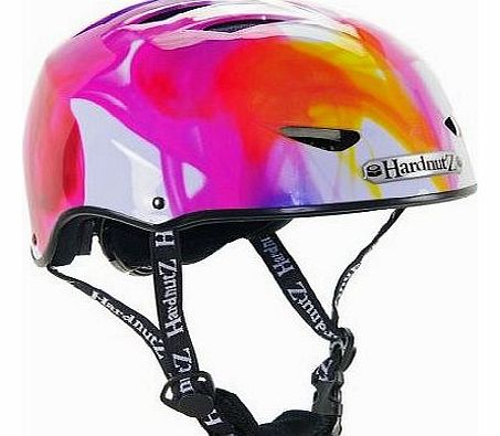 HardnutZ Helmets Ink in Water Street Cycle - Pink/White/Purple, 54-58cm