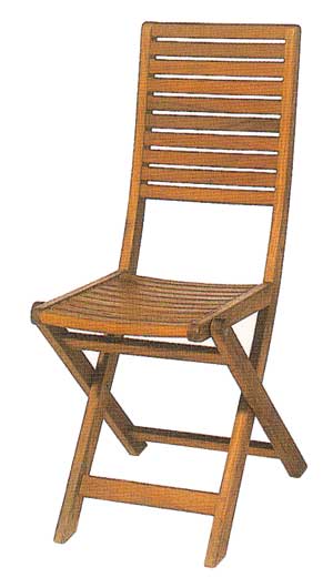 Hardwood bistro folding chair