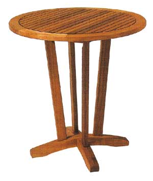 Hardwood bistro table