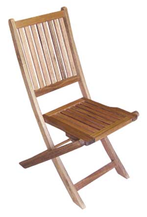 Hardwood folding chair