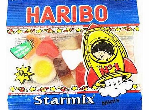 Haribo jelly babies ``Haribo Star Mix Party Bag Sweets, pack of 10 supplied``