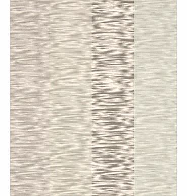 Corvini Stripe Wallpaper, Silver/Putty