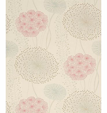 Harlequin Gardenia Wallpaper, Teal/Chilli 60402