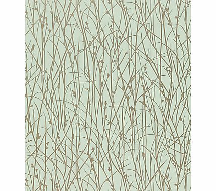Harlequin Grasses Wallpaper, Opal / Pewter, 110152