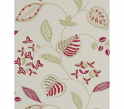 Harlequin Samara Wallpaper, Red, 110041
