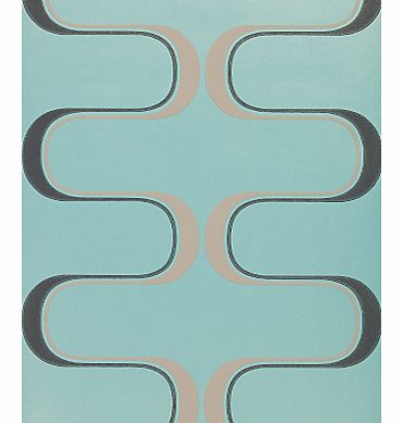 Wallpaper, Contour 60645, Teal