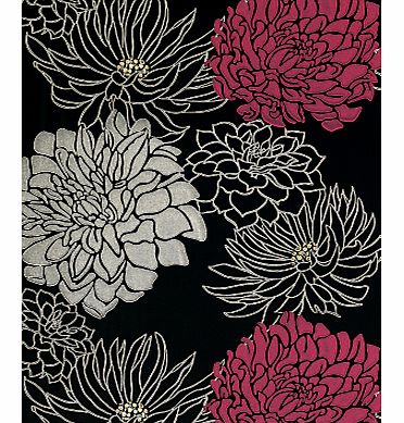 Wallpaper, Divine 30481, Pink / Black