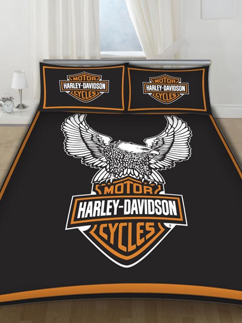 Harley Davidson Double Duvet Cover and Pillowcase Bedding