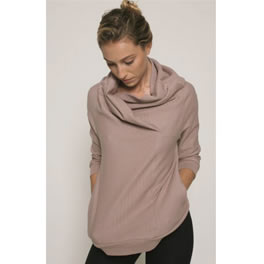 Harlow Monrow Chevron Pullover in Fog