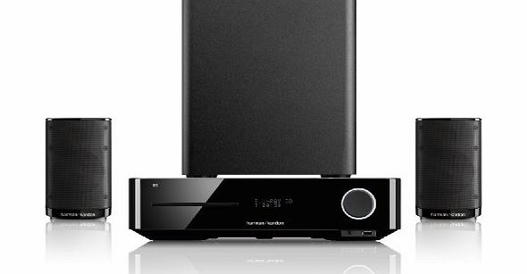 Harman/Kardon 2.1 Channel Home Cinema System with 3D Blu-ray DVD Player and EU / UK Plug - Black