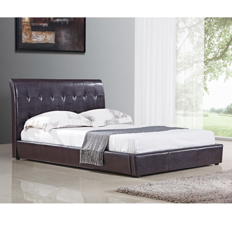 Harmony Beds Siena 5FT Kingsize Leather Bedstead
