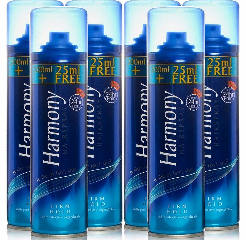 Harmony Hairspray Firm Hold 200ml 6 Pack