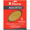 Harris 275 x 225mm Assorted Glasspaper Pack of 5