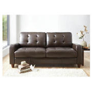 Harrison large leather sofa black