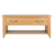 Harrogate 2 Drawer Coffee Table, Oak
