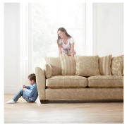 Harrogate large fabric sofa, wheat