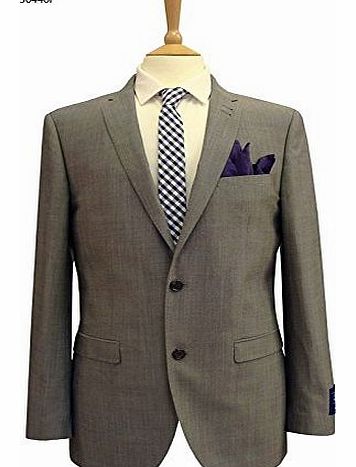 Mens silver Harry brown 2 piece 2 button wool suit 36R
