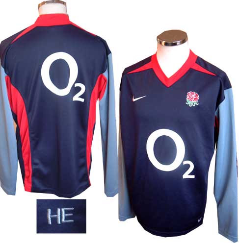 Ellis - England player issue dry-fit training shirt and#8211; 2005