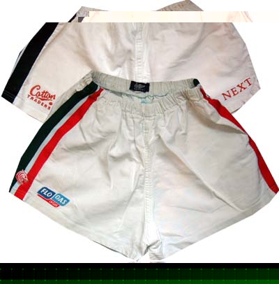 Harry Ellis and#8211; Leicester Tigers match worn shorts and8211; 2005