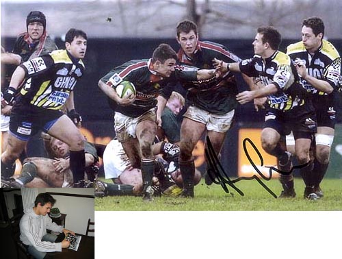 Harry Ellis and#8211; Signed Leicester Tigers photo