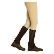 Harry Hall Suede Half Chaps Brown Small