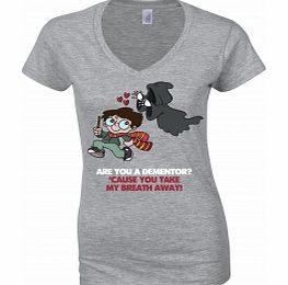 HARRY Potter Dementors Kiss Grey Womens T-Shirt