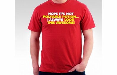 HARRY Potter Polyjuice Potion Red T-Shirt Small ZT