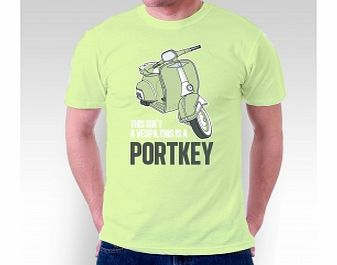 HARRY Potter Vespa Portkey Bright Green T-Shirt