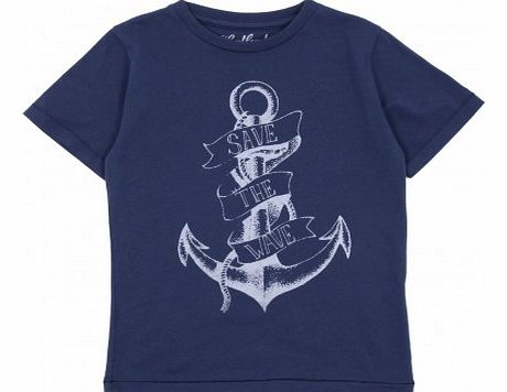 Hartford Anchor T-shirt Royal blue `2 years