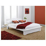 Double Bed, Solid Pine White